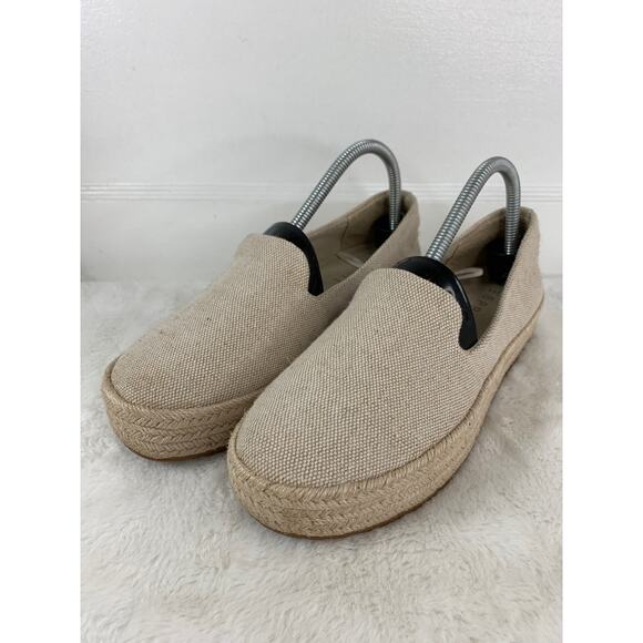 ESPRIT Women’s Carina Tan Canvas Slip-On Espadrille Shoes Size 8M - Picture 1 of 10